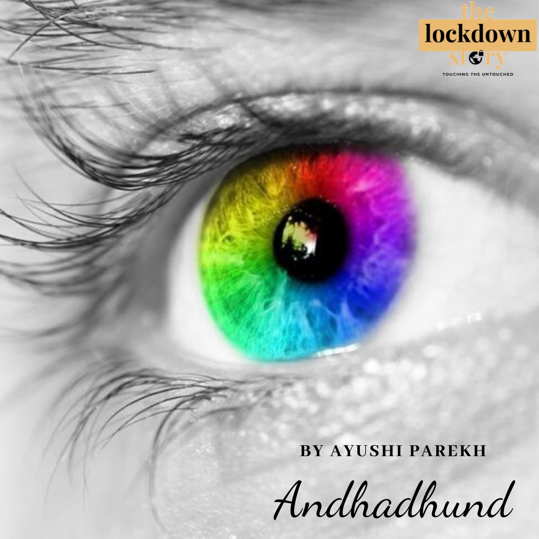 Picture of rainbow coloured eye