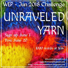 WEP CHALLENGE FOR JUNE....UNRAVELED YARN.