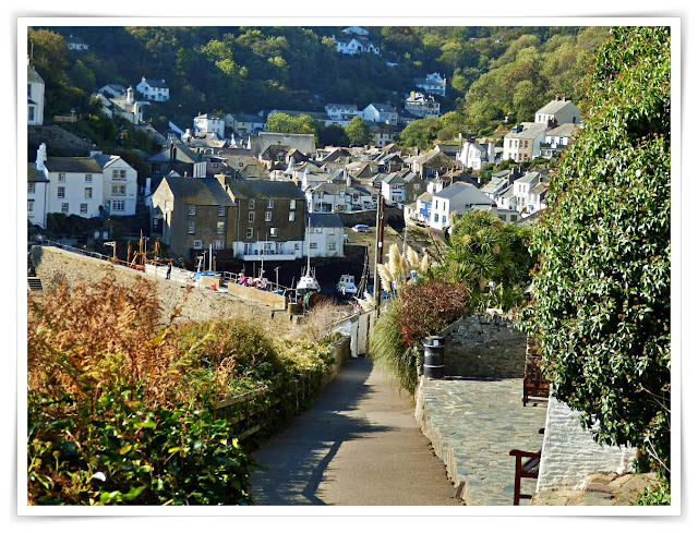 Path leading down to Polperro, Cornwall