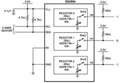 How to Perform DS3904 Digital DIP Switch Resistor