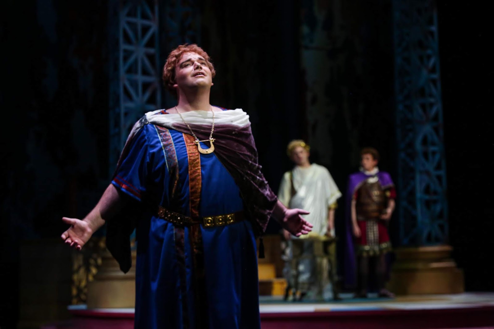 IN REVIEW: countertenor MASON TAYLOR (left) as Sesto in UNCSA Fletcher Opera Institute's February 2020 production of Wolfgang Amadeus Mozart's LA CLEMENZA DI TITO [Photograph © by André Dewan Peele]