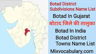 Botad district block list