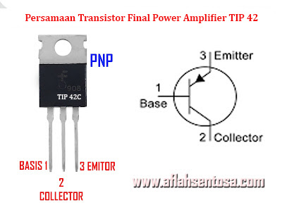 Persamaan Transistor Final Power Amplifier TIP 42C