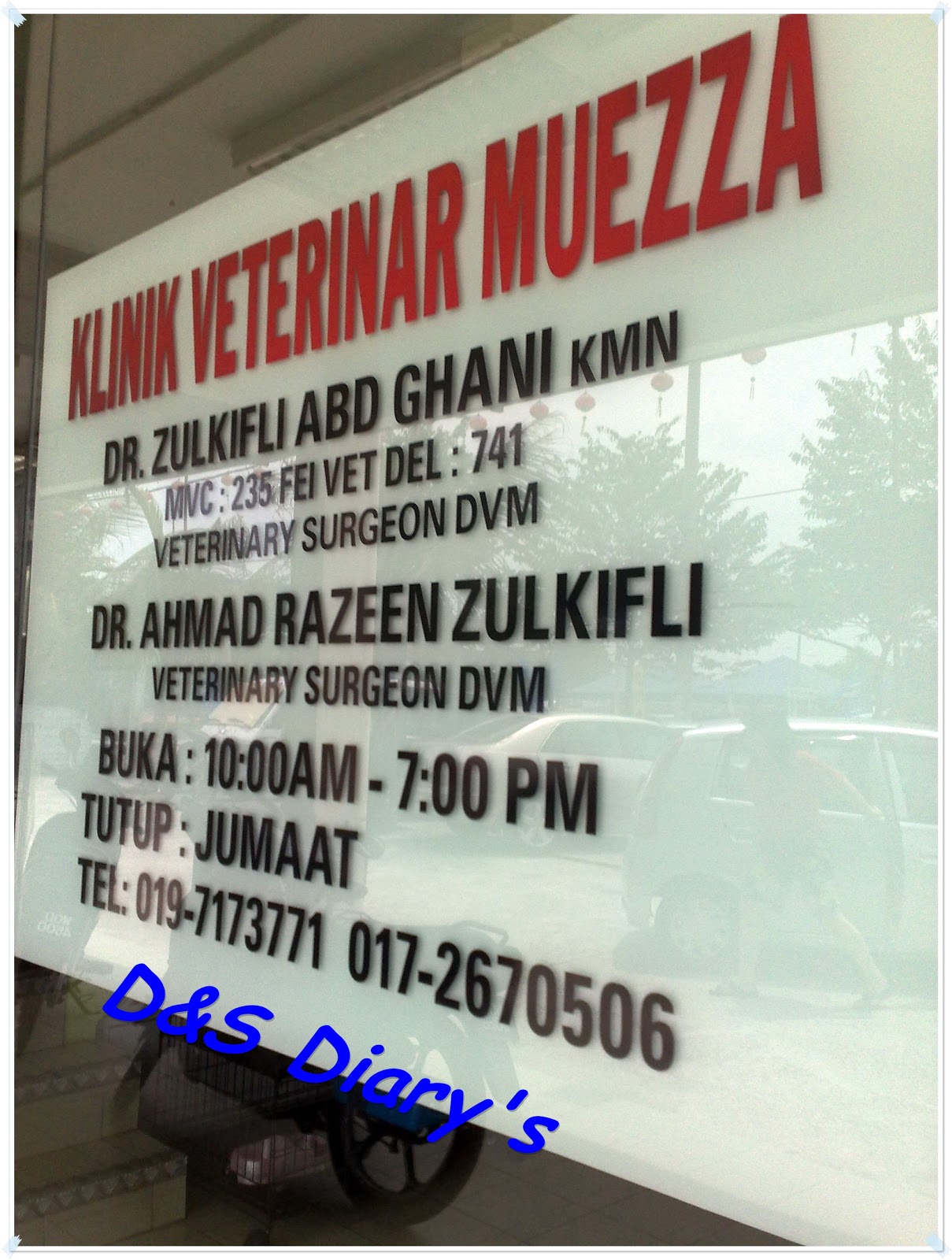 This is Doraemon & Shiro Diary's: Klinik Veterinar Muezza