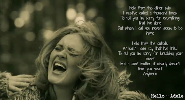 Rambles of an Impatient Girl: #MusicMonday : Hello - Adele