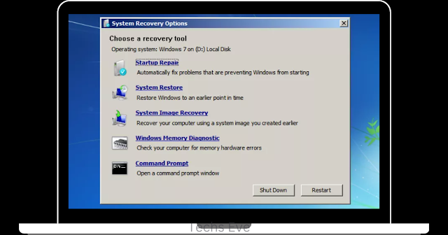 restore a Windows 7 laptop to factory settings using System Restore