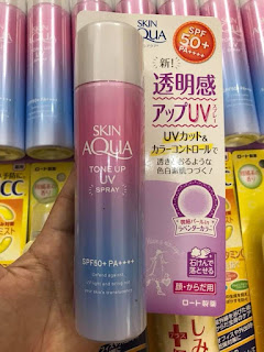 Kem chống nắng skin aqua dạng xịt review