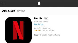 Download and Install Netflix App in IPhone App Store.