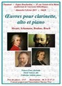 Affiche du concert "Trios alto clarinette piano"