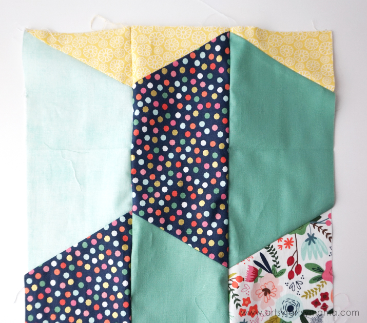 Creating a Half Hexi Quilt is easy when you use the Cricut Maker machine! #CricutMade