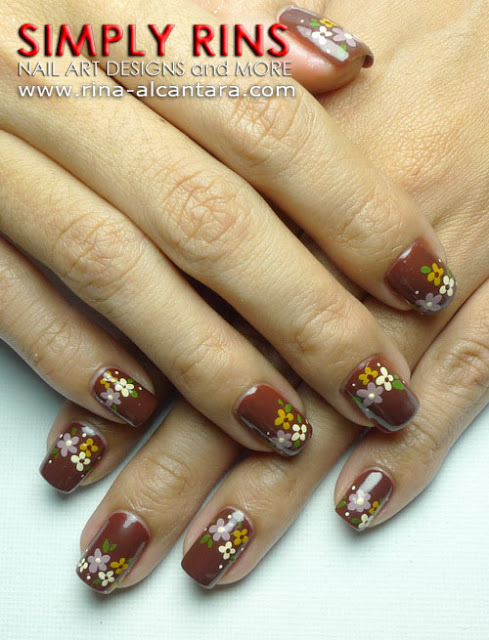 Nail Art Brown For A Wedding