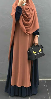 Inspirasi baju lebaran muslimah Gamis Warna pastel