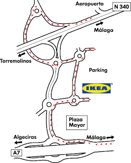 Map of Ikea Málaga