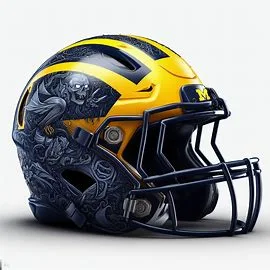Michigan Wolverines Halloween Concept Helmets