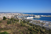 4 Feb: View of Barcelona city from one of the gardens in Montjuic. (dsc )