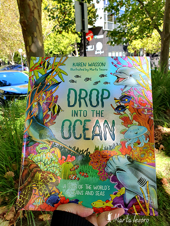 Drop into the Ocean book illustrated by Marta Tesoro