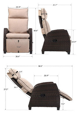 All-Weather Wicker Outdoor Recliner Ideas