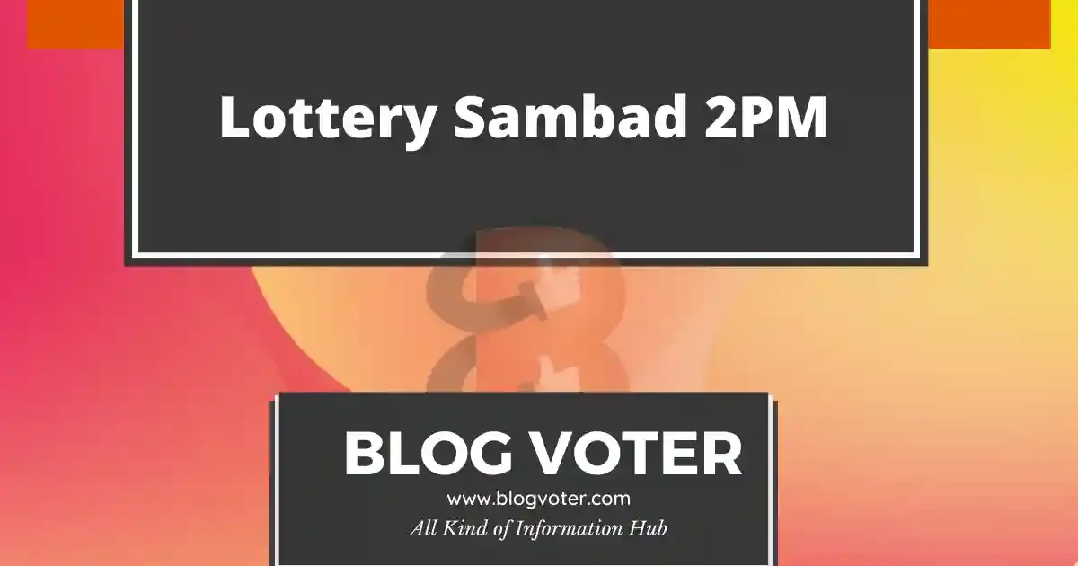 Lottery Sambad 2PM