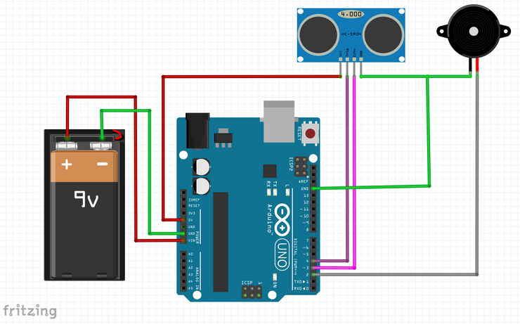 HC-SR04 sensor interface to Arduino