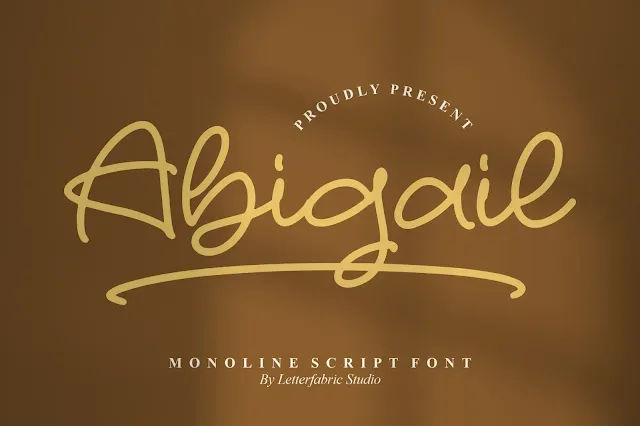 Abigail Monoline Font