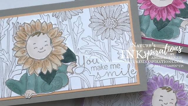 By Angie McKenzie for Casually Crafting Design Team Blog Hop; Click READ or VISIT to go to my blog for details! Featuring the Daisy Garden Cling Stamp Set, the Wildly Adorable Cling Stamp Set, the Celebrate Sunflowers Cling Stamp Set, the Hydrangea Haven Photopolymer Stamp Set and the new 2021-23 In Colors by Stampin' Up!® to create some mini slim occasion cards and envelopes; #stampinup #cardtechniques #cardmaking #daisygardenstampset #wildlyadorablestampset #celebratesunflowersstampset #hydrangeahavenstampset #annegeddesinspired  #sunflowerlittleone #stampingtechniques #stampinupcolorcoordination #casuallycraftingdesignteambloghop #naturesinkspirations #hingestamping #coloringwithblends #fussycutting  #diycards #handmadecards