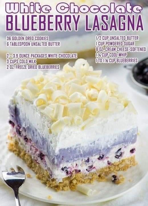 Chocolate Blueberry Lasagna