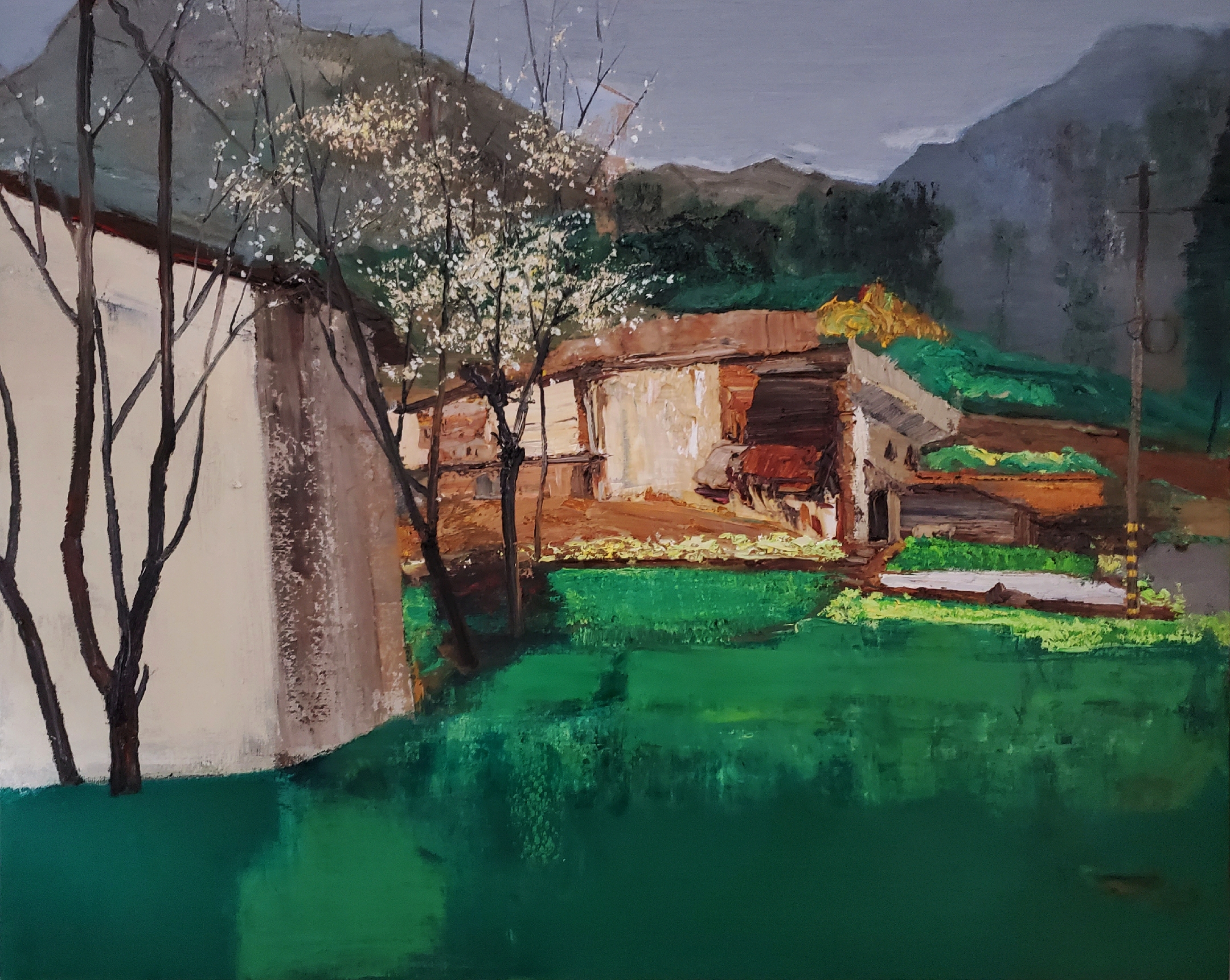 9 Oil painting landscape from Anhui Province China
