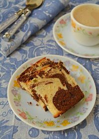 Chocolate Vanilla marble cake recipe