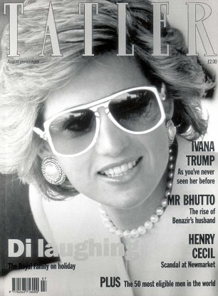 Princess Diana on the Cover of Tatler magazine in 1993