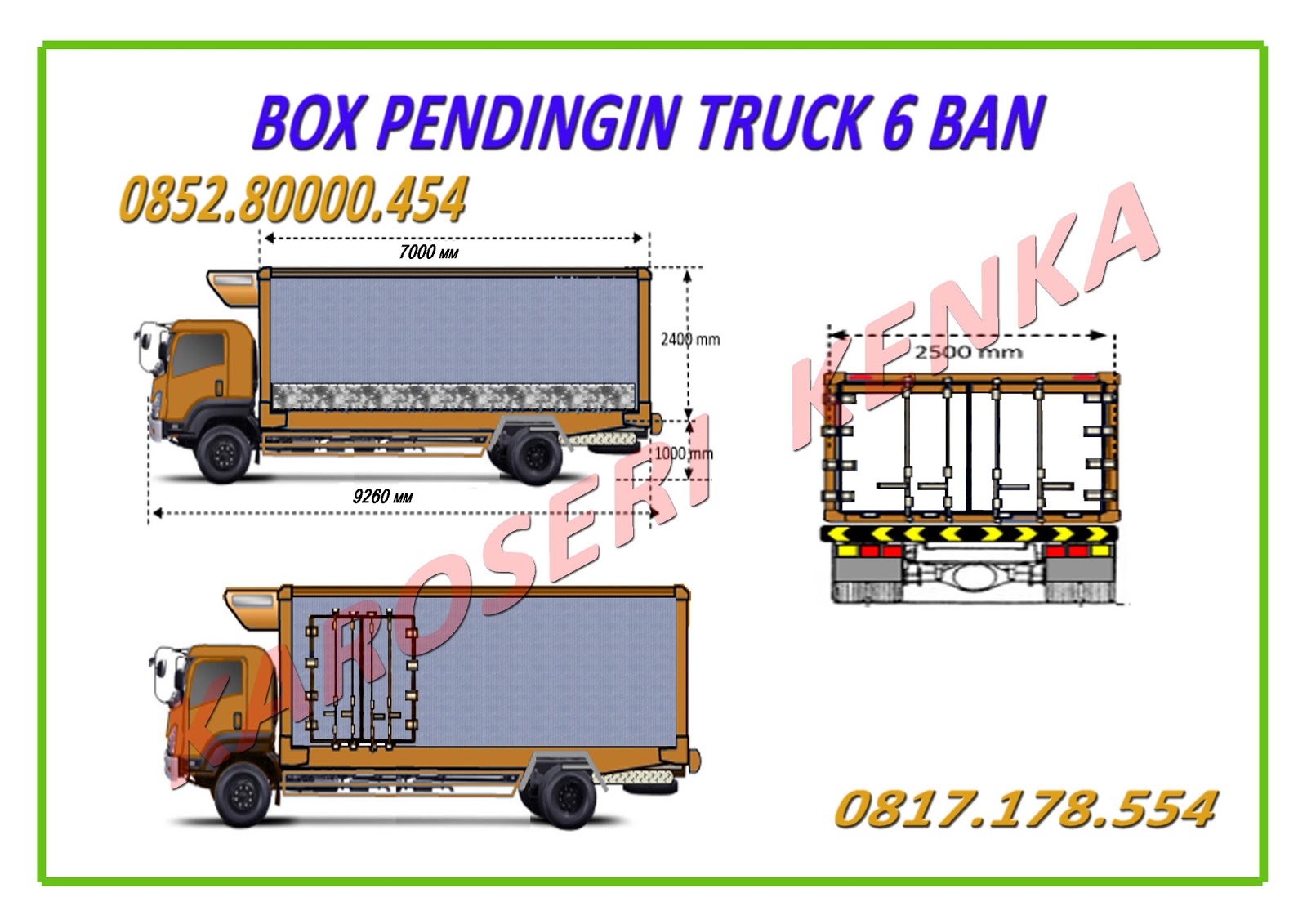 BOX PENDINGIN CHASSIS MITSUBISHI L300 >> KAROSERI BOX 