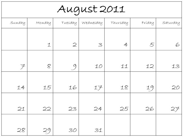 august calendar 2011 printable. Calendar Planner 2011