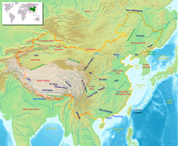 Mapa Fisico de China