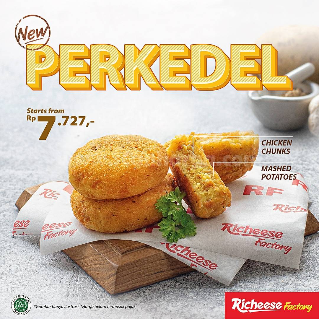 Promo Richeese Factory Perkedel Harga Mulai Rp. 7.727