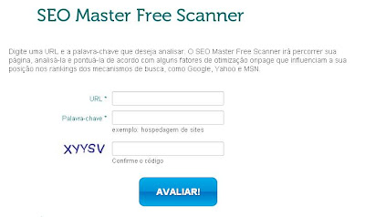 SEO Master Free Scanner Interface