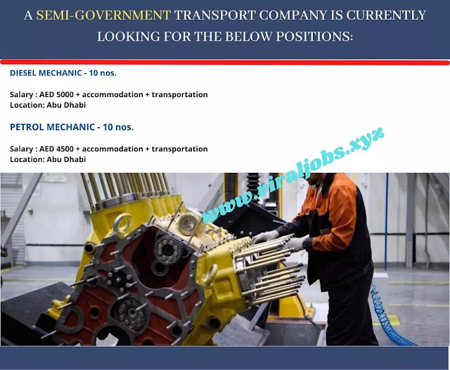 A SEMI-GOVERNMENT TRANSPORT COMPANY IS CURRENTLY LOOKING