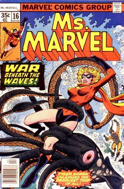 Comic de Ms. Marvel #16 publicado en 1977