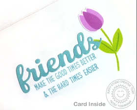 Sunny Studio Stamps: Friends & Family Flower Bouquet Card by Mendi Yoshikawa