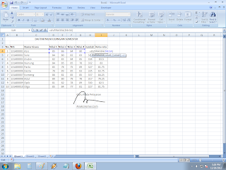 Cara menghitung rata-rata di excel