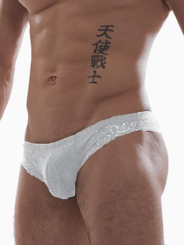 GBGB Wear Raffy Lace Underwear White Cool4Guys