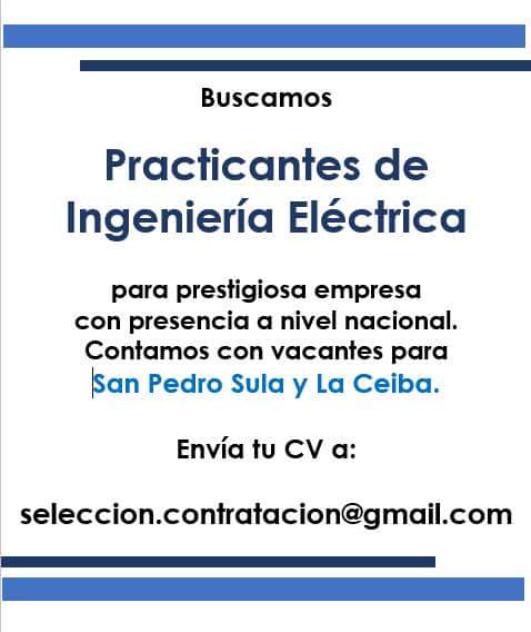 Practicantes De Ingenieria Electrica Sps Y La Ceiba