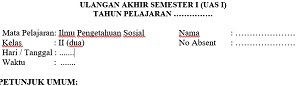  tahun ke atas agar diakui menjadi warga Negara Soal UAS Semester 1 IPS Kelas 2 Dan Kunci Jawaban