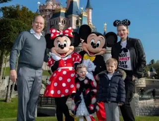 Prince Jacques and Princess Gabriella visit Disneyland