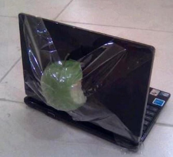 Blog Gadis Kampung: GAMBAR LUCU: LAPTOP APPLE