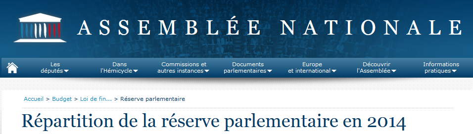 http://www2.assemblee-nationale.fr/reserve_parlementaire  /plf/2014?idDemandeur=1960&typeTri=dest