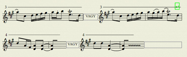 Horizontal frames example