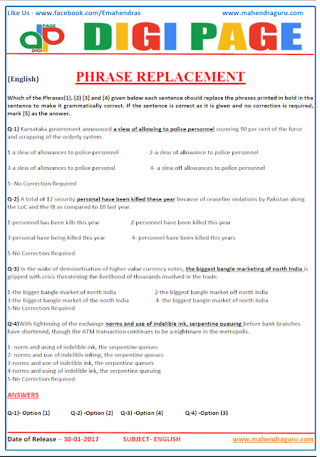   DP | PHRASE REPLACEMENT | 30 - JAN - 17