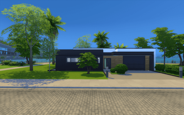 Villa Pyrite maison Sims 4 cc