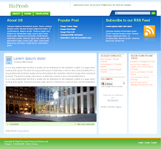 BizFresh Blogger Template   Free Blogger Template