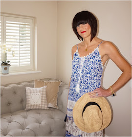 My Midlife Fashion, Coco Bay, Debbie Katz Gaja Maxi Dress, Debbie Katz Maya Bag, Seafolly Layaway fedora Hat, Havaiana animal print slim flip flops, harry rocks entwined initials necklace, ashiana bracelets