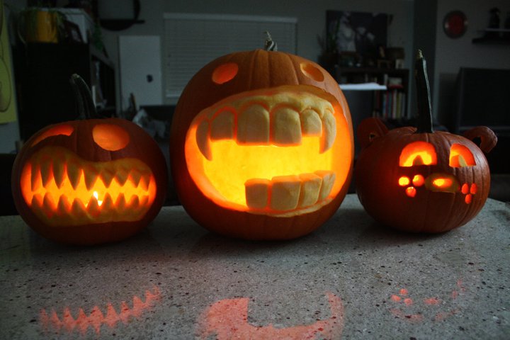 This is the Jenn Taylor Pumpkin and next to it is the Teen Chan Pumpkin